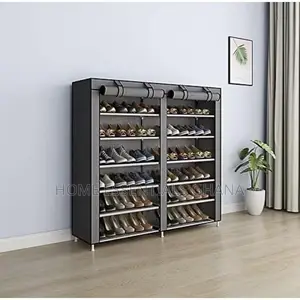 6-Tier Double Door Shoe Rack Cabinet
