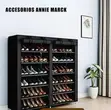6-Tier Double Door Shoe Rack Cabinet - 2