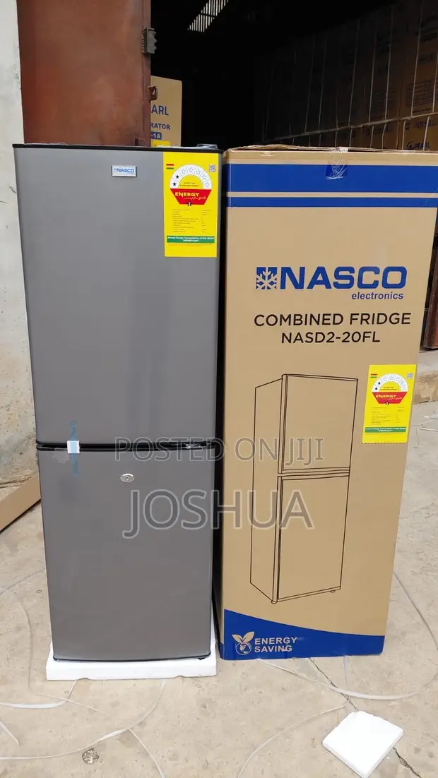 Nasco Fridge - 158L - Bottom Freezer - Silver - 1