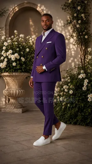 Daro Men's Classic Double Breasted Suit
