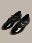Marks & Spencer Kids Patent Ballet Flats - Black - 1