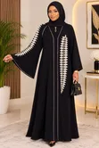 Elegant Black Abaya/Dress - Size L - 1