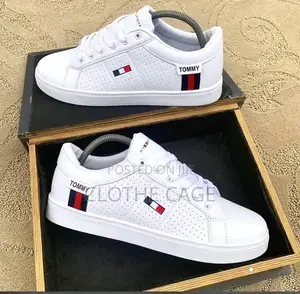 Tommy Hilfiger White Design Shoes