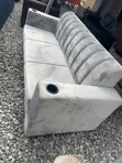 Modern 3-in-1 Sofa Chair with Cup Holders - Grey - 1