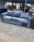 Modern 3-in-1 Sofa Chair with Cup Holders - Grey - 2