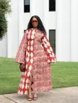 Ankara Open Buttons Long Sleeves - 1