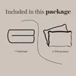 White Cotton Bedsheet Set with 2 Pillow Cases - Double Bed - 3