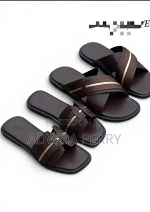 Corteiz Men's Leather Slippers