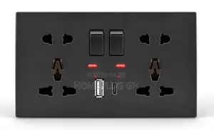 ANLANG F1 Double Socket + USB-A + Type-C - Black