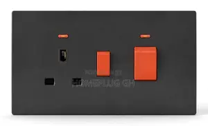ANLANG F1 Cooker Unit (Socket + 45A Switch) - Black
