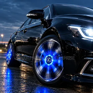Lexus Premium LED Spinning Wheel Centre Caps