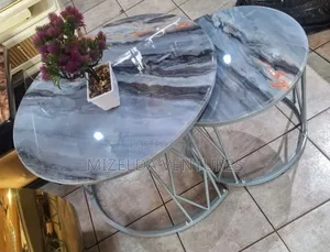 2 in 1 Marble Center Table Set