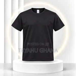 TRYAHU Premium Black Crew-Neck T-Shirt