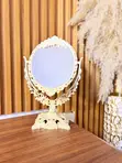 Vintage Mini Double-Sided Floral Mirror - 4