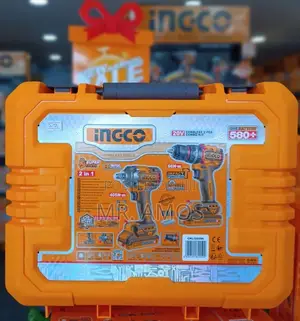 INGCO Cordless 20V Impact Driver & Drill Combo Kit (2PCs)