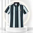 TRYAHU Premium Striped Zip Polo Shirt - 1