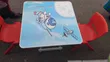 Royal Comfort Folding White Table with Metal Legs - 1