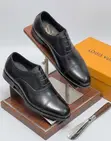 Louis Vuitton Black Leather Cap-Toe Oxfords - 4
