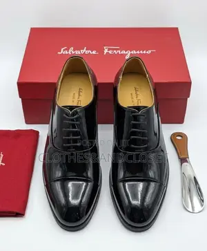 Salvatore Ferragamo Cap-Toe Oxford Dress Shoes