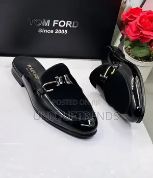 Tom Ford Patent Leather and Suede Half Shoes