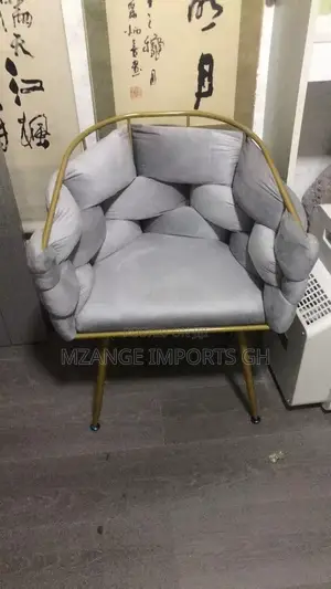 Luxury Velvet Chair - Grey