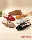 Wholesale Slippers - Black, Women's Size 44 - 1