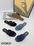 Wholesale Slippers - Black, Women's Size 44 - 3