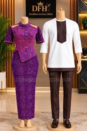 Unisex Cotton, Kente & Lace Outfits