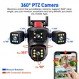 4 Lens WiFi CCTV Security IP Camera with Two-Way Audio - 3