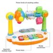 Children's Rotating Musical Toy Piano with Lighting - 3