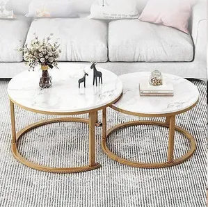 Double Marble Center Table