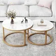 Double Marble Center Table - 1