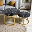 Double Marble Center Table - 2