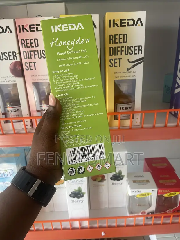IKEDA Honeydew Reed Diffuser Set 160ml + 250ml Refill - 1