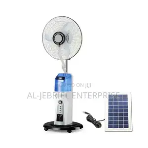 Rechargeable Mist Fan with Solar Panel