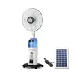 Rechargeable Mist Fan with Solar Panel - 1