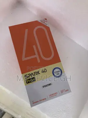 New Tecno Spark 40 Pro+ 256GB Black