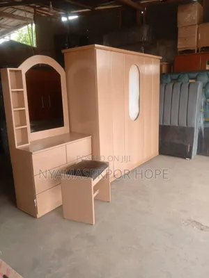 VIG Furniture 3-Door Wardrobe with Mirror - Brand New