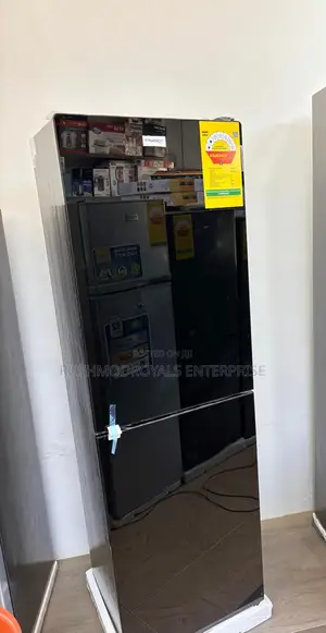 Sleek Nasco 196L Bottom Freezer Mirror Fridge