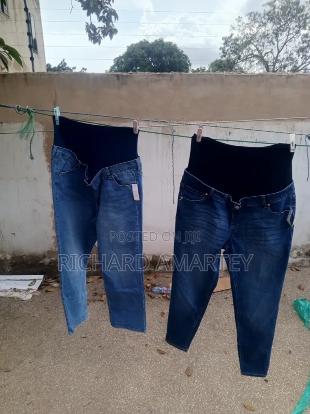 Ladies Wide-Leg Denim Jeans - 1