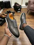 High-End Berluti Smart-Casual Men's Shoes (Gray) - 4