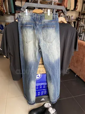 Dr. Denim Trendy Ripped Baggy Jeans - Men's XXL Blue