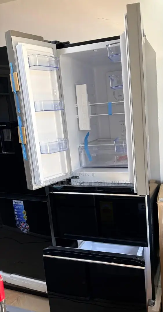 Pearl PF-441MDBG-1A 320L 4-Door Refrigerator Black Mirror - 1