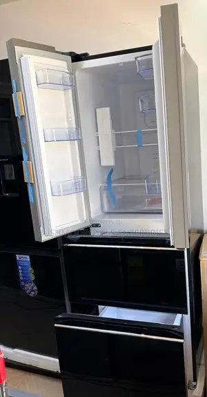 Pearl PF-441MDBG-1A 320L 4-Door Refrigerator Black Mirror