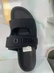 Pedro Men's Black Leather Slides - Size 46 - 2