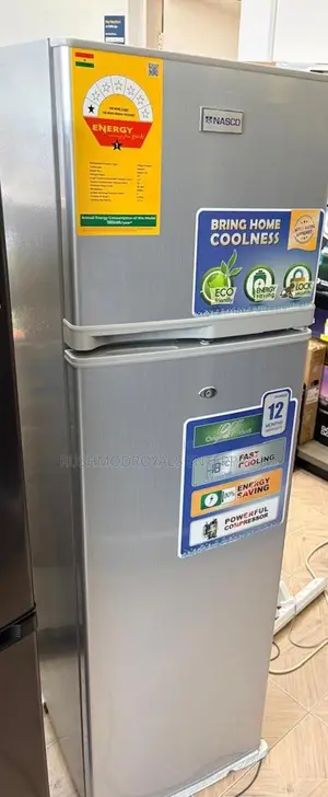 Silver Nasco Top Freezer Refrigerator (166L)
