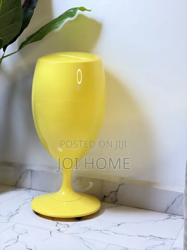 Wine Glass Shaped Trash Bin - 1