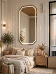 Luxury Full-Length Led Wall Mirror - Touch Sensor and 3 Light Colours - 1