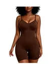 100K Brown Romantic Style Short Dress - 2