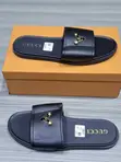 Men's Gucci Slippers - Black, Size 40 - 1